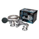 Monomando de Bañera Empotrado EDM Cromado de Acero Inoxidable