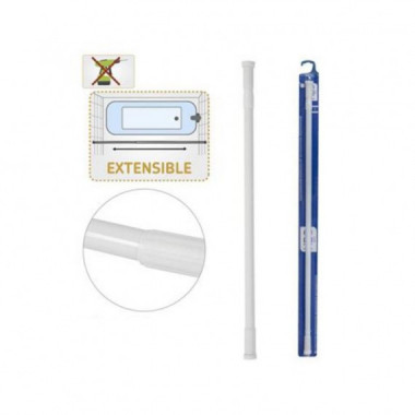 Barra Extensible de Ba&ntilde;o Hbs de Aluminio 22mm (140-260 cm)