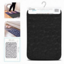 Alfombra de Baño Urban Living Diseño Piedra Negra 45x70 cm