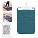 Alfombra de Baño Urban Living con Diseño Piedra, Azul (40x60 cm)