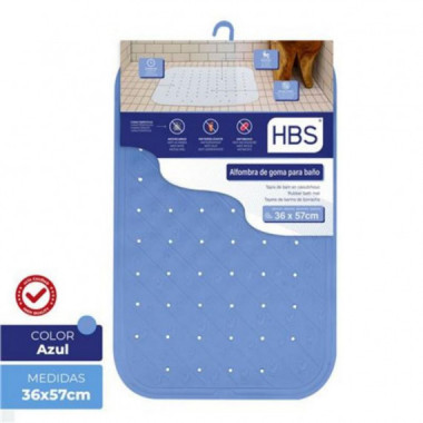 Alfombra de Goma Natural HBS Azul - 36x57 cm, 450g