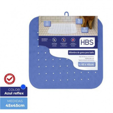 Alfombra de Goma Natural HBS Azul Reflex 45x45cm (450g)