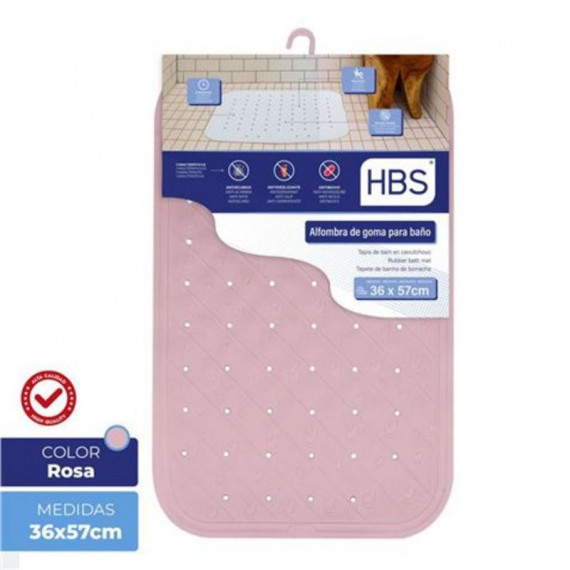 Alfombra de Goma Natural HBS - 450g Rosa (36x57cm)