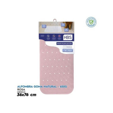 Alfombra de Goma Natural Rosa Hbs - 650g (36x76cm)