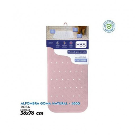 Alfombra de Goma Natural Rosa Hbs - 650g (36x76cm)