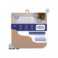 Alfombra de Goma Natural HBS - 700g Beige (54x54cm)