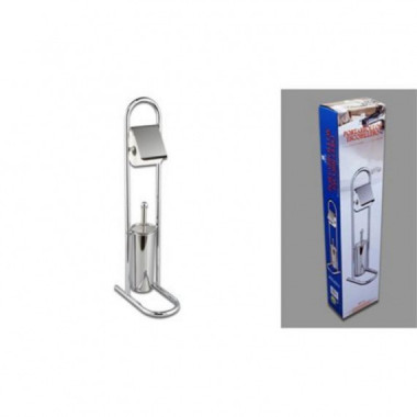 Portarrollo Escobillero de Metal para Ba&ntilde;o