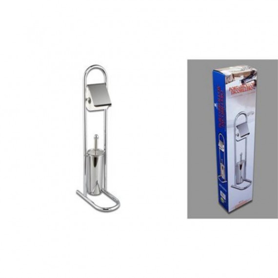 Portarrollo Escobillero de Metal para Baño