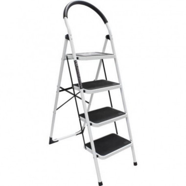 Escalera Dom&eacute;stica Mader de Acero y Goma, 4 Pelda&ntilde;os