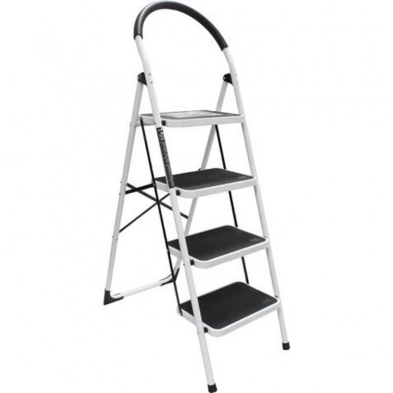 Escalera Doméstica Mader de Acero y Goma, 4 Peldaños