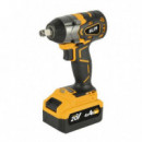 Pack Blim Power Tools 20V: Taladro, Llave de Impacto y Amoladora Angular Sin Escobillas (2 Baterías 4Ah)