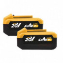 Pack Taladro Percutor 20V y Amoladora Angular sin Escobillas Blim, con 2 Baterías de 4Ah y Maletín de Aluminio