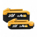 Pack Blim Power Tools BL0492: Taladro Percutor y Radial 20V (115/125mm) con Baterías