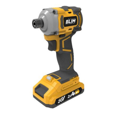 Atornillador de Impacto Blim Power Tools Serie Slim Sin Escobillas 20V con Bater&iacute;a 2Ah