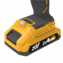 Atornillador de Impacto Blim Power Tools Serie Slim Sin Escobillas 20V con Batería 2Ah