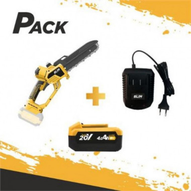 Sierra de Poda Inal&aacute;mbrica Blim Power Tools de 8" con Motor Sin Escobillas, Bater&iacute;a 4Ah y Cargador