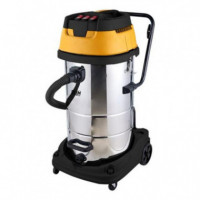 Aspiradora Industrial Blim Power Tools Inoxidable 80 Litros 3000W Tres Motores