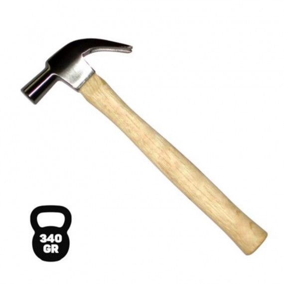 Martillo de Carpintero Blim con Mango de Madera, 340 gramos