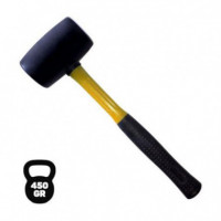 Mazo de Goma Negro 450 Gramos con Mango de Fibra Blim Power Tools