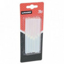 Barras de Pegamento de Silicona Transparente Mader 7x100mm (12 unidades)