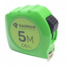 Flexómetro Saurium de 5 Metros x 19 mm con Freno Retenedor