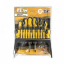 Juego de 18 Piezas Destornilladores Blim Power Tools de Cromo-Vanadio