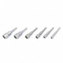 Juego de 6 Llaves de Vaso Magnéticas 1/4 Mader