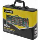 Maletín de Herramientas Mader de 60 Piezas Combinadas
