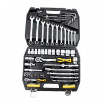 Maletín de Herramientas Blim Cromo Vanadio 77 Piezas (1/2" y 1/4")