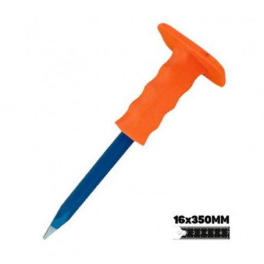 Cincel Cortafr&iacute;o de Punta Blim 16x350mm con Protector