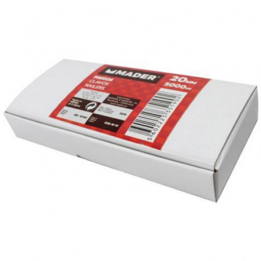 Clavos Mader de 20mm, Caja de 5000 Unidades