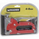 Grapadora Manual Metálica Mader para Grapas de 4-8mm
