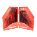 Juego de 30 Llaves Allen Hexagonales Mader con Estuche Plegable