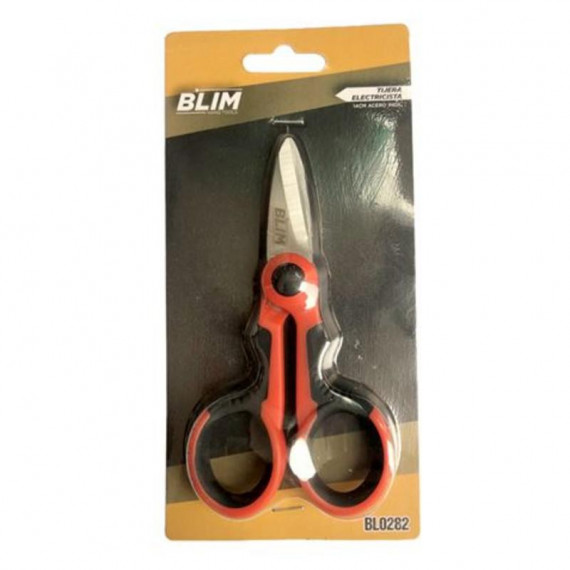Tijera de Electricista Blim Power Tools de 14 cm con Cuchillas Microdentadas