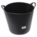 Mader Cubeta Redonda Flexible de Polipropileno 22 Litros Negra