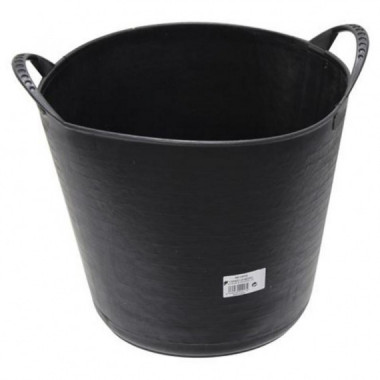 Mader Cubeta Redonda Flexible de Polipropileno 22 Litros Negra