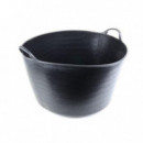 Cubeta Redonda Flexible de Polipropileno Mader 50 Litros Negra