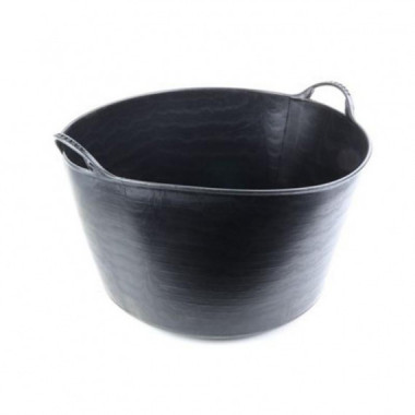 Cubeta Redonda Flexible de Polipropileno Mader 50 Litros Negra