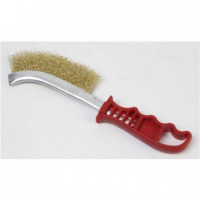 Cepillo de Alambre Latonado Sindex con Mango de Plástico 200 mm