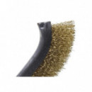 Cepillo de Alambre Latonado Sindex con Mango de Plástico 200 mm