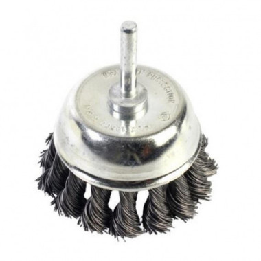 Cepillo Circular de Copa Sindex con Alambre Trenzado 75mm