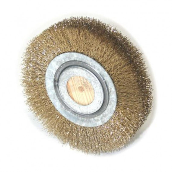 Cepillo Circular Sindex de Acero Latonado 200mm para Esmeriladora