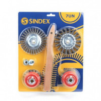 Kit Rascador y Cepillo Sindex de 7 Unidades para Limpieza