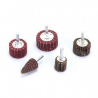 Kit Raspador Sindex con 5 Lijas y 5 Cepillos de Latón (10 Accesorios)