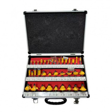 Juego de 35 Fresas de Carburo de Tungsteno de 6mm para Madera Blim