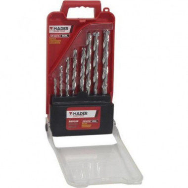 Juego de 8 Piezas Brocas con Punta Diamante para Hormig&oacute;n y Madera