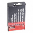 Juego de 8 Brocas Mader con Punta de Diamante para Hormigón y Mampostería