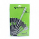 Juego de Brocas Saurium de 3 Puntas para Madera (10 Unidades)