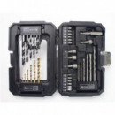 Juego de Brocas Mixtas y Puntas Mader con Escariador, Vasos y Adaptador Magnético