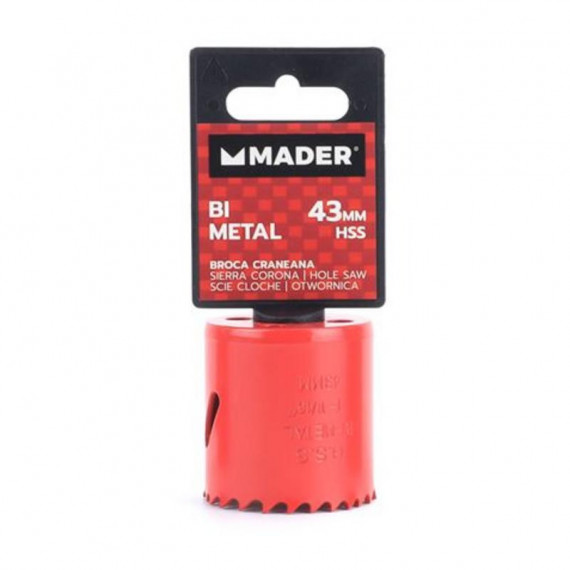 Sierra Corona Bi-Metal HSS de 43mm Mader